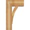 Ekena Millwork Thorton Block Rough Sawn Bracket w/ Offset Brace, Western Red Cedar, 8"W x 18"D x 30"H BKT0806X18X30THR05RWR - alternate 2